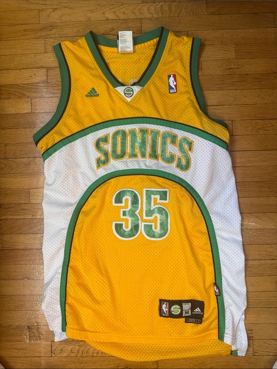 adidas Other - adidas Seattle SuperSonics Yellow & Green NBA Jersey